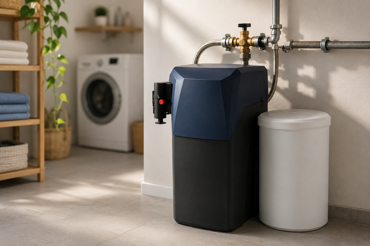 Werking Waterontharder zonder elektriciteit